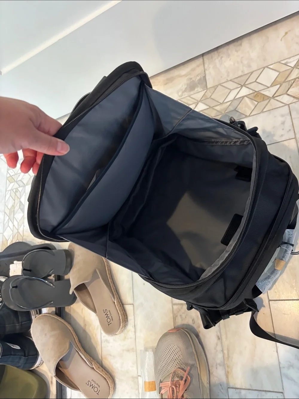 Tumi Black Medium Travel Tote